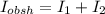 I_{obsh}=I_1+I_2