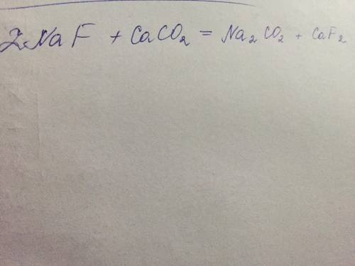 NaF+CaCo2=Идет эта реакция или нет?Если идёт то как?Без плагиата,за списывание с другого сайта-БАН