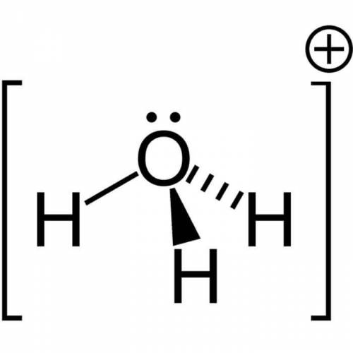 Запишите ион гидроксония в молекулярной и электронной форме.