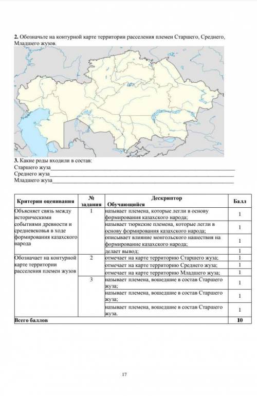 Сор 3 по истории Казахстана 3 6 класс​