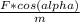 \frac{F*cos(alpha)}{m}