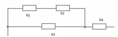 Рассмотри участок цепи, состоящий из одинаковых резисторов! Какое количество теплоты выделится на да