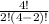 \frac{4!}{2!(4-2)!}