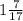 1 \frac{7}{17}