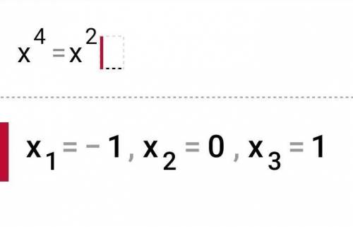 Решить уравнения А) 5x²=80 Б) x²+4=4x В) x⁴=x²​