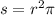 s = r ^{2} \pi