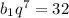 b_1q^7=32