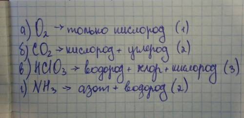 Выбери формулу вещества, в состав молекулы или формульной единицы которого входят три атома: O2 CO2