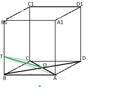 Много , стереометрия ❤️В кубе ABCDA1B1C1D1, ребра которого равны 4, на ребре BB1 взята точка T так,