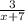 \frac{3}{x+7}