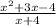 \frac{x^{2}+3x-4}{x+4}