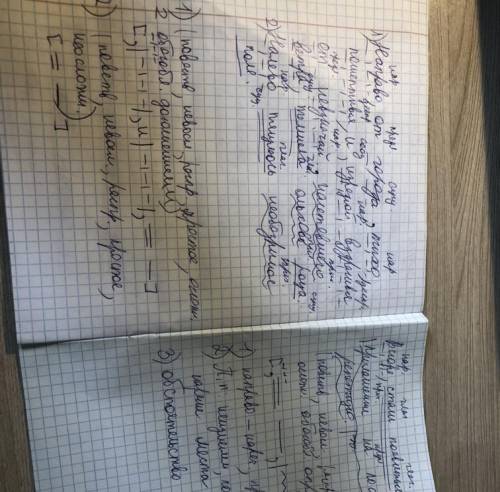 1) выполните синтаксический разбор предложений. А) Направо, от города тихо пошептывая и изредкой взд