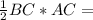 \frac{1}{2} BC*AC=