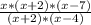 \frac{x*(x+2)*(x-7)}{(x+2)*(x-4)}