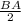 \frac{BA}{2}