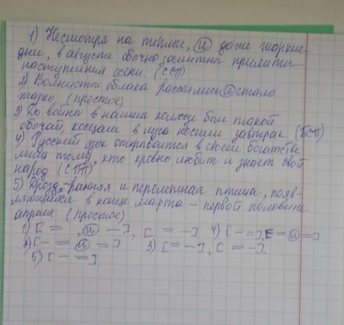 с этим заданием заранее Начертить схемы, определить вид, и знаки препинания !