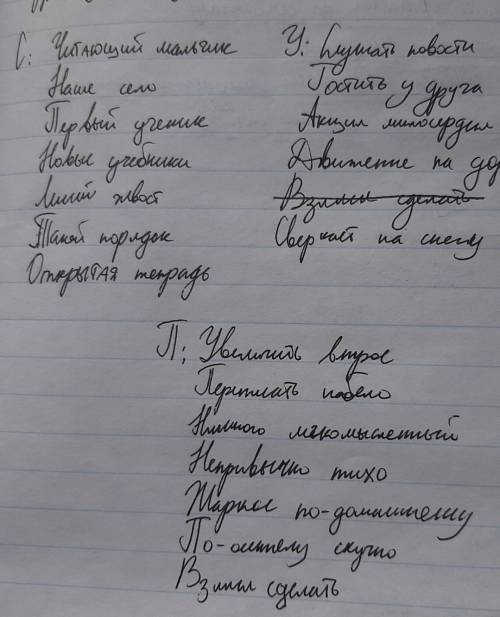 Распределите по трем колонкам словосочетания в зависимости от вида связи: Согласование Управление Пр