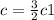 c = \frac{3}{2}c1