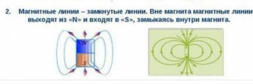 На рисунке 96 с силовых линий изображена картина магнитного поля U-образного . Укажите полюсы магнит