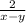 \frac{2}{x-y\\}