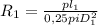 R_1=\frac{pl_1}{0,25pi D_1^2}