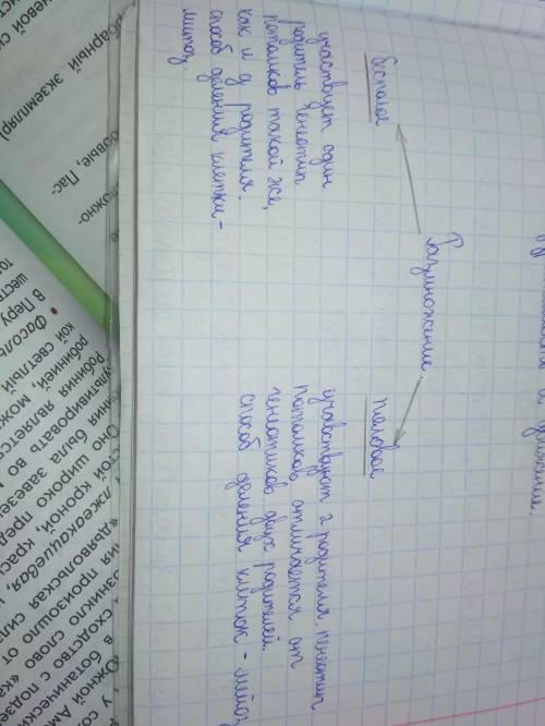 Соотнесите тип размножения и его характеристику. Характеристика Тип размножения А) Участвуют два род