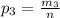 p_3 = \frac{m_3}{n}