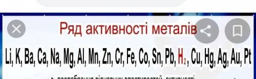 З якими металами не взаємодіє розчин хлоридної кислоти (вибрати всі правільні відповіді): *Магній (M