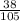 \frac{38}{105}