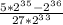 \frac{5*2^3^5-2^3^6}{27*2^3^3}