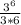 \frac{3^{6} }{3*6}