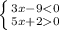 \left \{ {{3x-90}} \right.