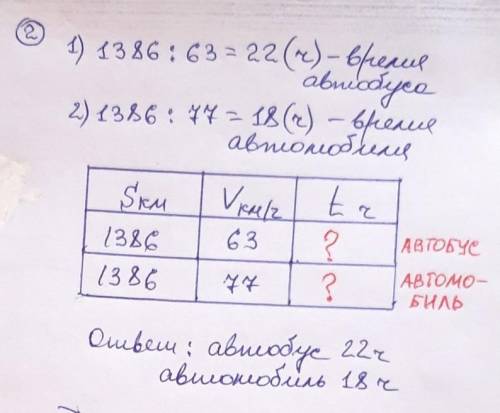 4Реши задачу.с которыми по автоавтобус со скоро77 км/ч. Какое рас-6 часов? Сколько времеко времениИз