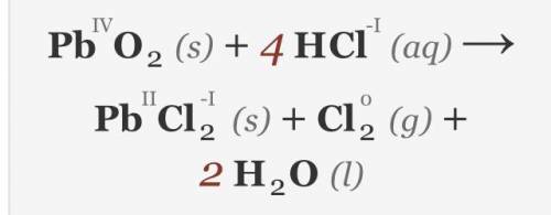 Решить методом полуреакций(электронно-ионный) PbO2+HCl