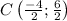 C\left(\frac{-4}{2};\frac{6}{2}\right)