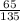 \frac{65}{135}