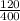 \frac{120}{400}