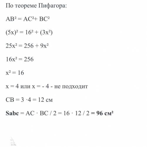 Бісектриса гострого кута прямркутного трикутника ділить катет на відрізки 6 см і 10 см. Знайдіть сто