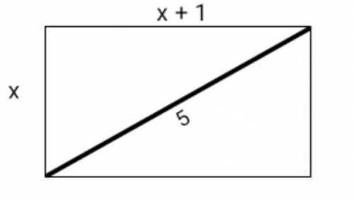 Знайти сторони прямокутника якщо їх різниця дорівнює 1см а діагональ 5см ть​
