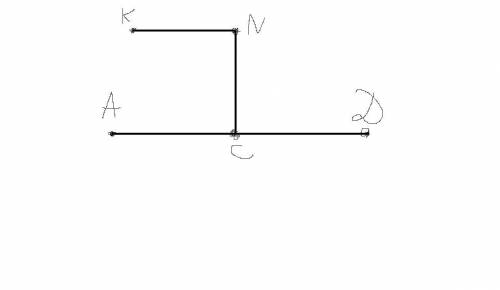Побудуй пряму АD.Познач поза нею точку N. За до косинця і лінійки побудуй пряму NC, перпендикулярну