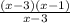 \frac{(x-3)(x-1)}{x-3}