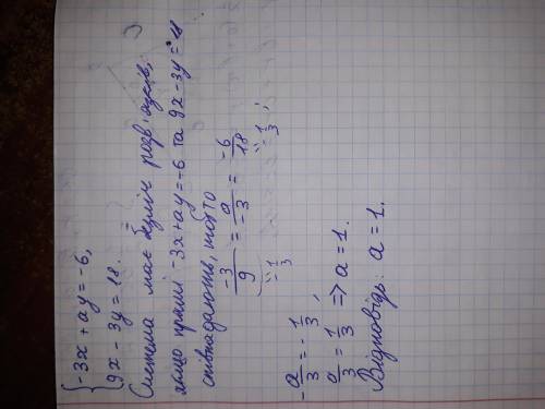 При якому значенні a система рівнянь (фотка) має безліч розв'язків?​