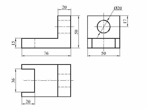 Постройте 3й вид детали по двум данным размеры. Чертеж детали УГОЛЬНИК. СТАЛЬ.