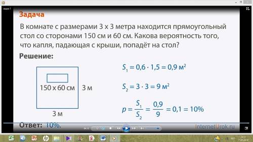 : В комнате с размерами 3х3 метра находиться прямоугольный стол со сторонами 150см и 60 см. Какова в