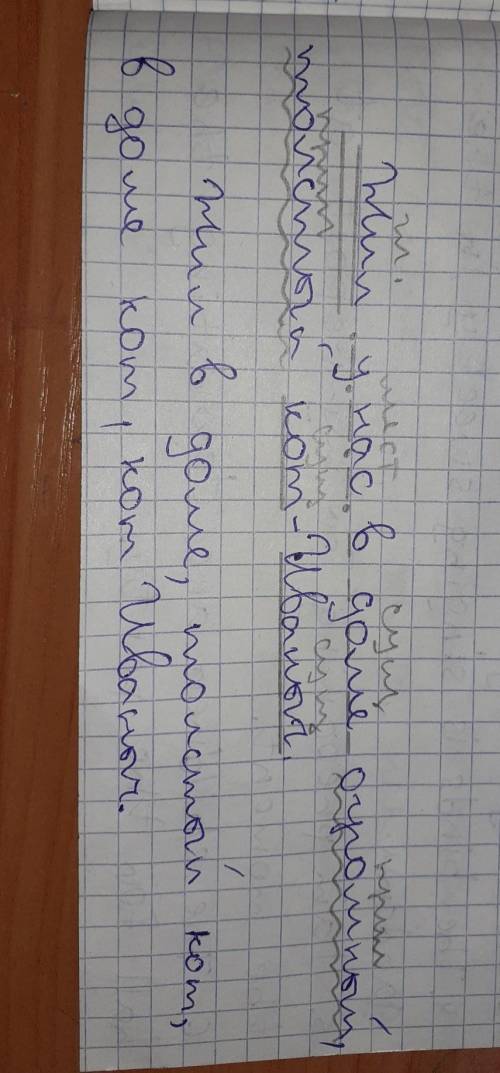 Найдите Кот Иванычь выпишите любые 2 предложения с однородными челенами,разбери их по челенам, выпиш