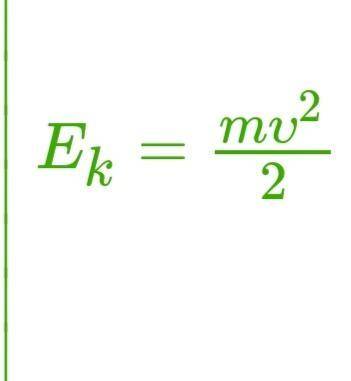 Кінетична енергія тіла визнаяається за формулою​