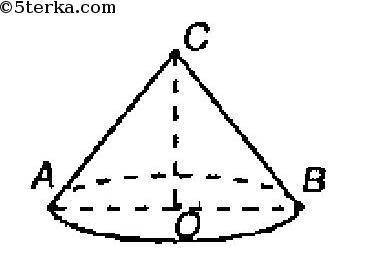 Крыша башни имеет форму конуса. Высота крыши 1,5м, диаметр башни 5,5 м. Найдите поверхность крыши.