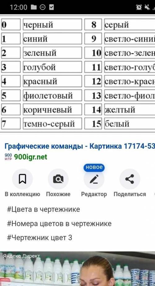 Определи цвет, если дан номер: 6. белый коричневый салатовый песочный ЛЮДИ