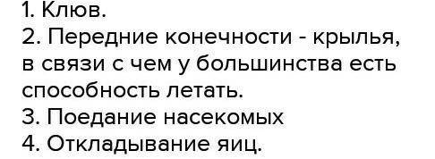 Отметьте признаки, характерные для птиц Этот во может иметь несколько вариантов ответа (минимум один