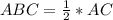 ABC = \frac{1}{2} *AC